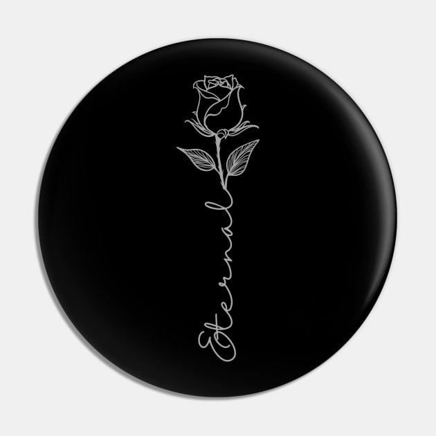 Eternal Rose Pin by LylaLace Studio