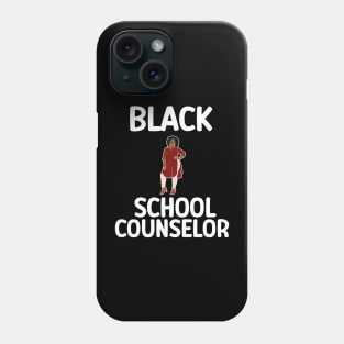 Black School Counselor Phone Case