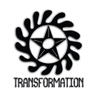 Africa Sankofa Symbols "Transformation" Black. T-Shirt