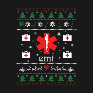 Nurse Emt Ugly Christmas Sweater T-Shirt