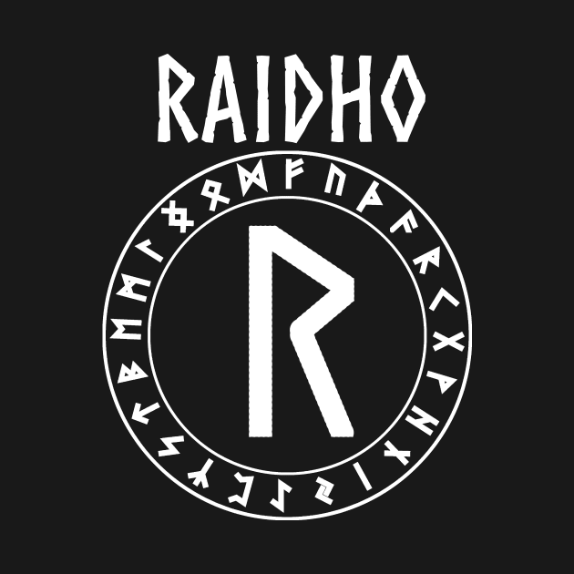 Raidho Norse Rune of journey and Travels by AgemaApparel