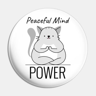 Peaceful mind power Pin