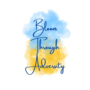 Bloom Through Adversity - Ukrainian Flag (Watercolor) T-Shirt