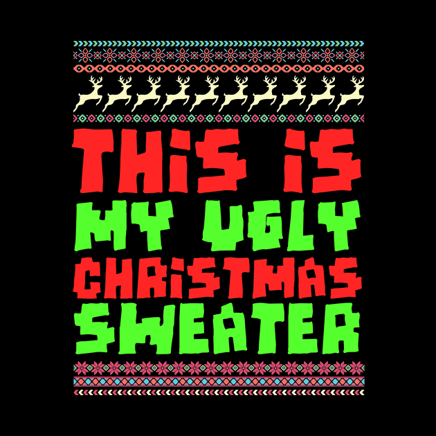 Funny Christmas Ugly Christmas Sweater Holiday Gifts by thuden1738