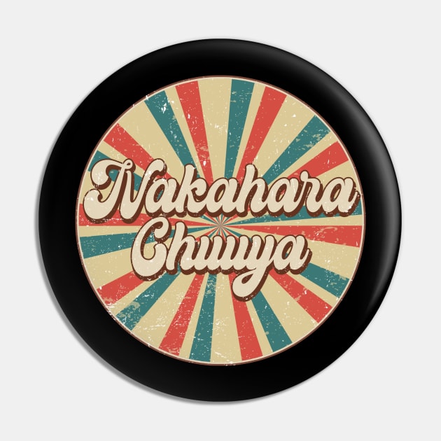 Circle Design Chuuya Proud Name Birthday Anime Pin by Amir Dorsman Tribal