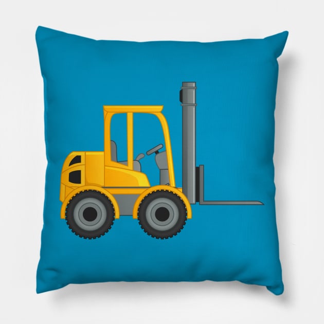 Forklift Truck Pillow by vladocar