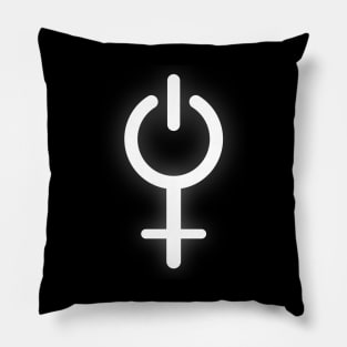 Girl Power Electronic Symbol Pillow