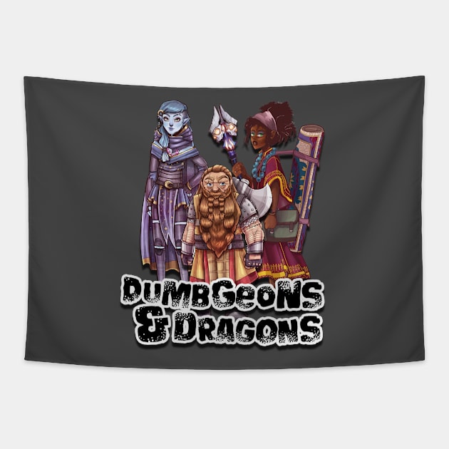 Decimators of Dragons (S02) - Dumbgeons & Dragons Tapestry by Dumb Dragons Productions Store