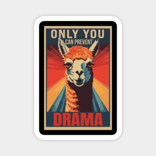 Only You Can Prevent Drama Graphic Magnet