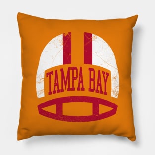 Tampa Bay Retro Helmet - Orange Pillow