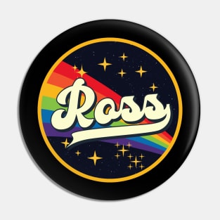 Ross // Rainbow In Space Vintage Style Pin