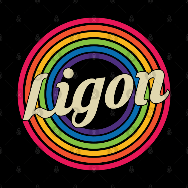 Ligon - Retro Rainbow Style by MaydenArt