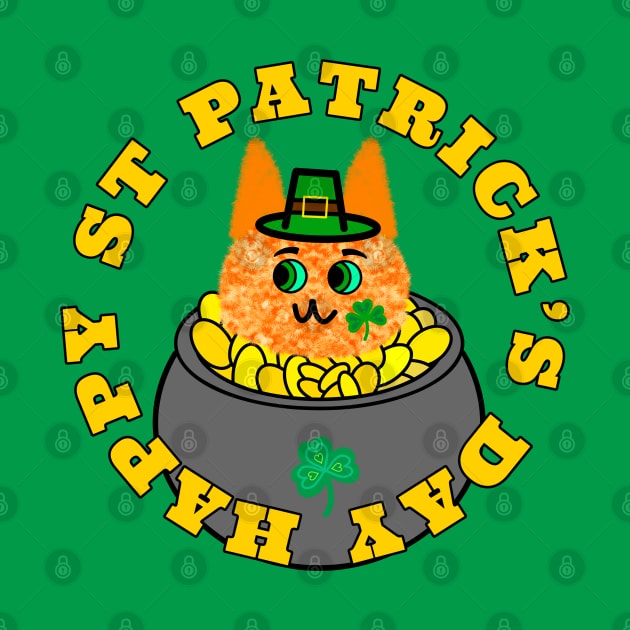 St Patrick’s Lucky Leprechaun Cat by chowlet