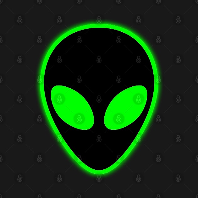 Alien Head by GreenGuyTeesStore