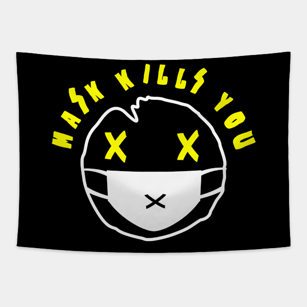 mask emoticon Tapestry by YOUTH WORKS