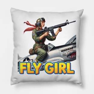 Fly Girl Pillow