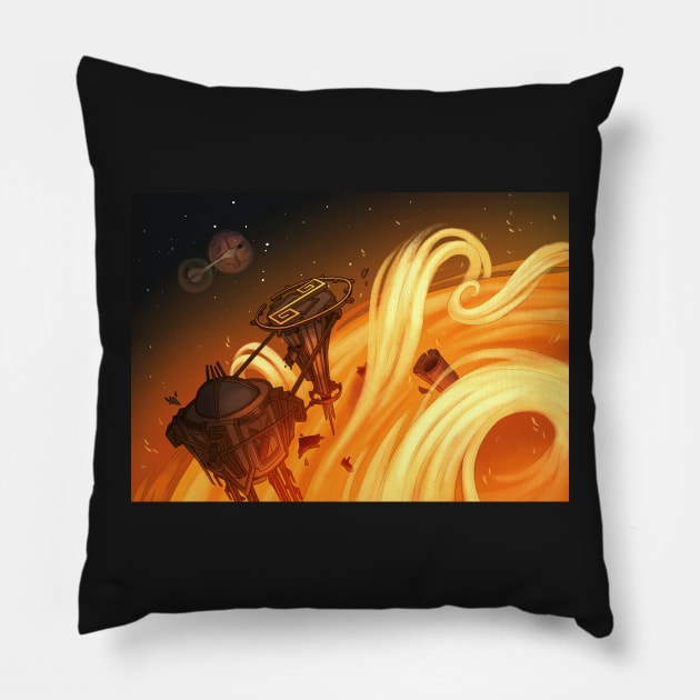 The Sun station Pillow by CCampargue