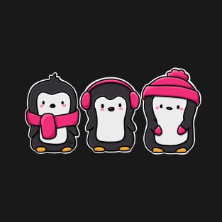 Frosty BFF's Cute Kawaii Penguins T-Shirt