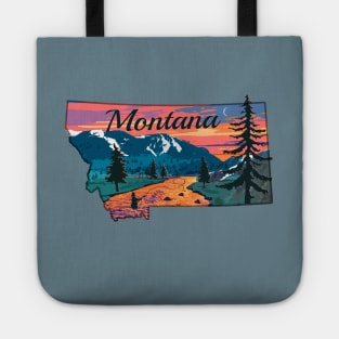 Montana Fly Fishing State River Sunset by TeeCreations Tote