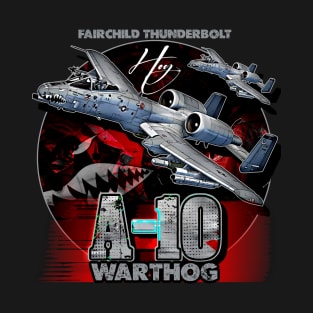 A10 Warthog Fairchild Thunderbolt USAF Fighter Aircraft T-Shirt