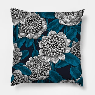 White waratah flowers Pillow