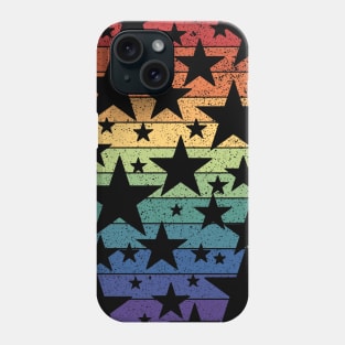 Distressed Gay Pride Stars and Bars Phone Case