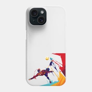 Alejandro Garnacho Bicycle kick Pop Art Illustration Phone Case