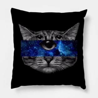 Alien cat three eyes Pillow