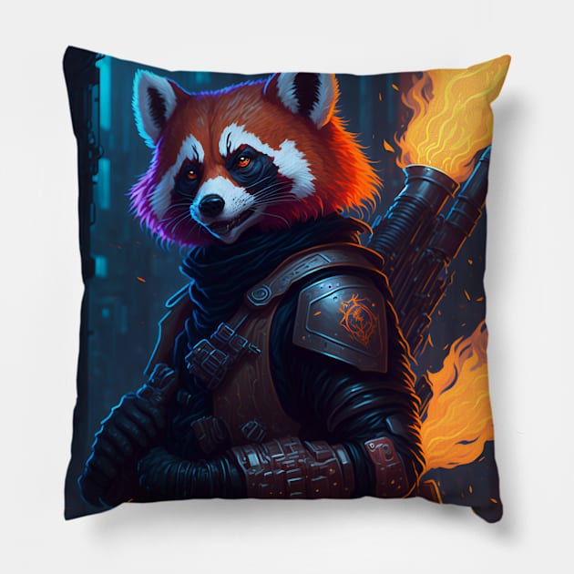 Flame Forged Paws Pillow by star trek fanart and more