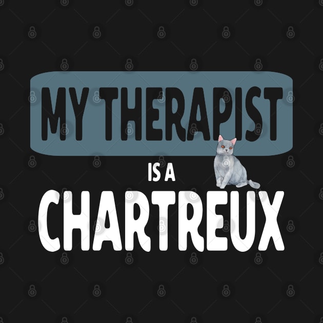 My therapist is a Chartreux cat by artsytee