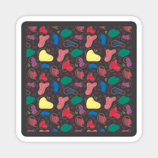 Random hand drawn shapes pattern Seamless Magnet