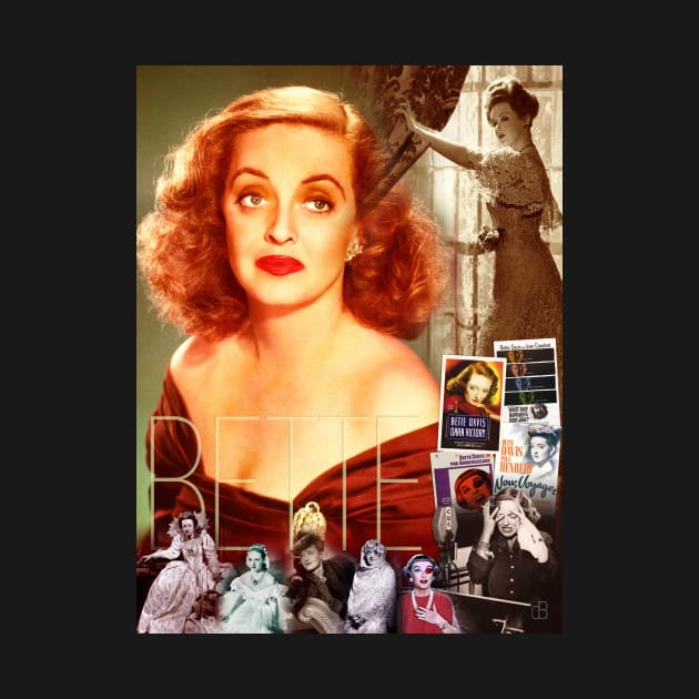 Bette Davis Collage Portrait by Dez53