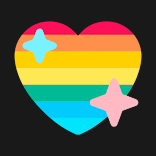 GAY PRIDE TWITTER HEART EMOJI T-Shirt