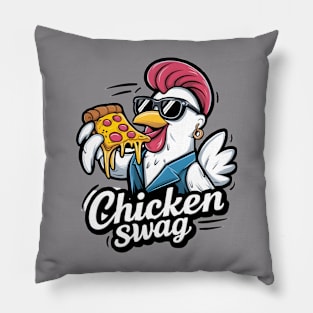 Clucking Cool: Chicken Swag Pillow