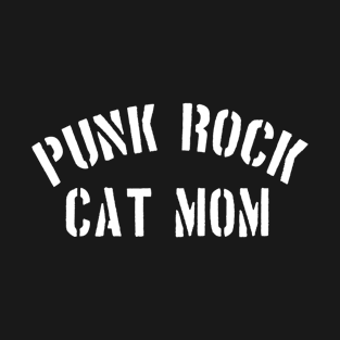 Punk Rock Cat Mom T-Shirt