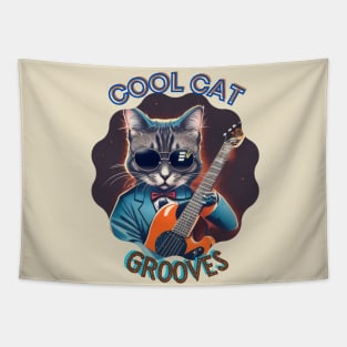 Cool Cat: "Cool Cat Grooves" Tapestry