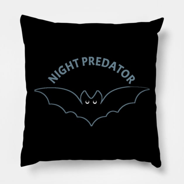 Night predator dark Pillow by NightPredator_Studioh