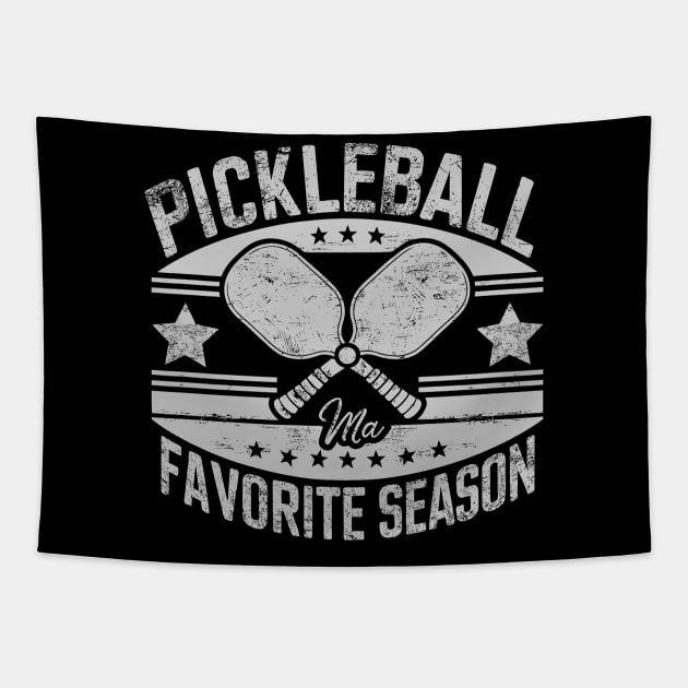 Pickleball Ma Favorite Season Funny Pickleball Player Lover Dinking Tapestry by JessArty