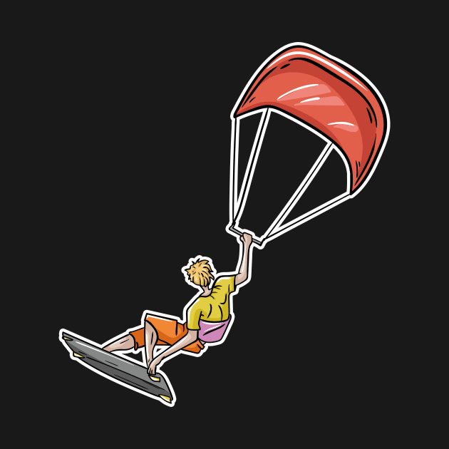 Kiteboarding by LetsBeginDesigns