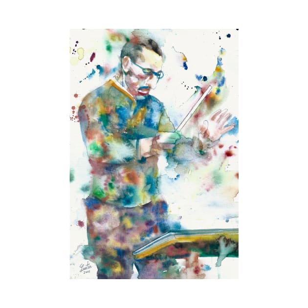 IGOR STRAVINSKY - watercolor portrait. 4 by lautir