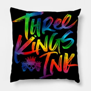 Three Kings Ink Pride Logo Pillow