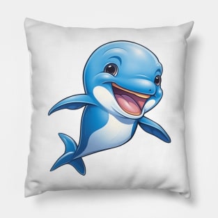 Delighted Dolphin Pillow