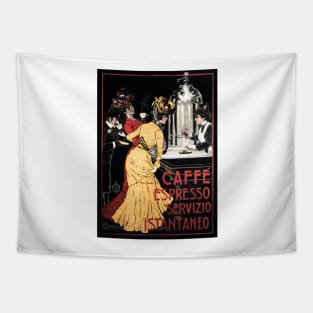 CAFFE ESPRESSO SERVIZIO ISTANTANEO Vintage Italian Advertisement Tapestry