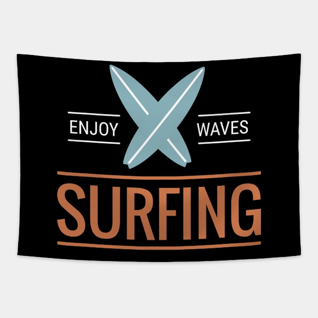 Surfing Tapestry by boohenterprise