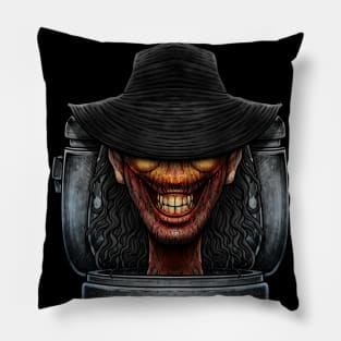 Horror toilet Monster #50 Pillow
