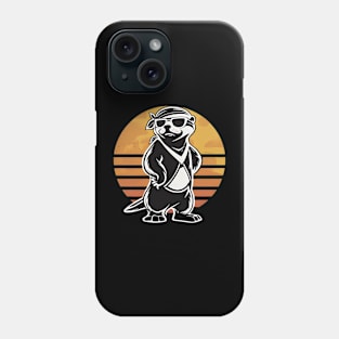 Cool retro honey badger Phone Case