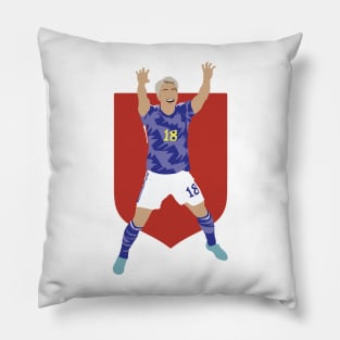 Takuma Asano, Japan vs Germany Collage Pillow