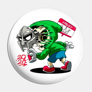 Grinning bonehead Pin