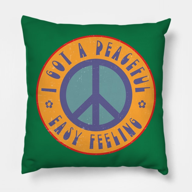 Peaceful Easy Feeling Pillow by SunsetSurf