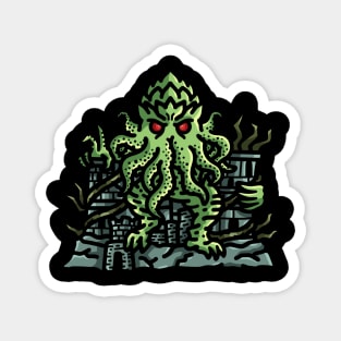 Cthulhu's Dominion: The Great Old One on the Throne Magnet